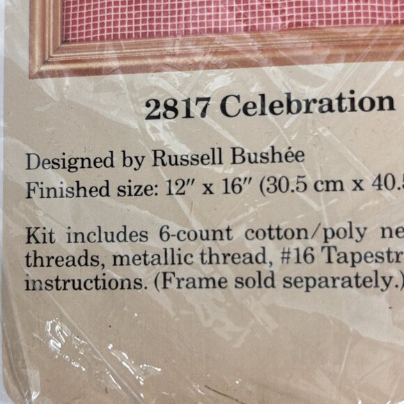 Creative Circle Celebration Bells Lace Net Darning Kit Christmas #2817 Vtg 1989 - Picture 4 of 9